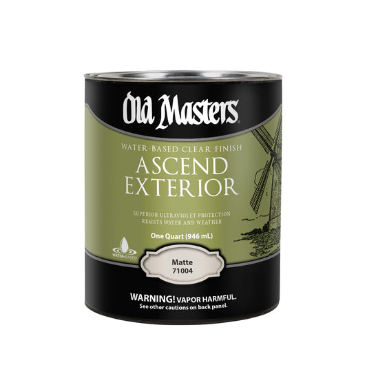 Old Masters Ascend Exterior Water-Based Clear Finish - Matte