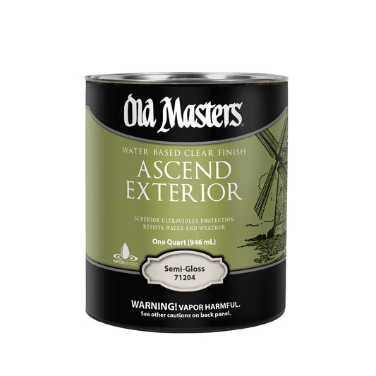 Old Masters Ascend Exterior Water-Based Clear Finish - Semi-Gloss
