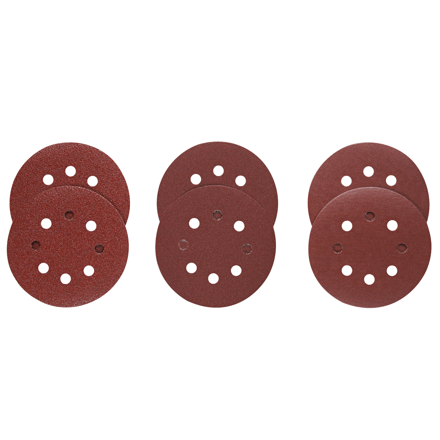 Bosch 6pc Assortment 5" 8 Hole Hook-and-Loop Sanding Discs - SR5R000