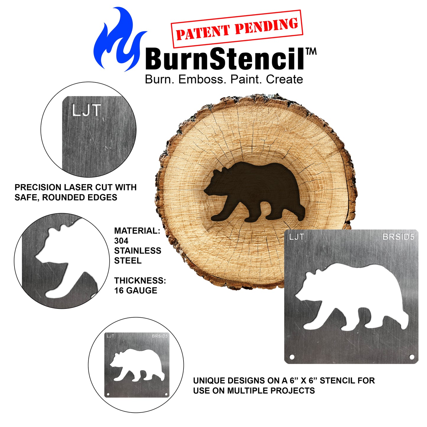 BurnStencil® - Made in USA