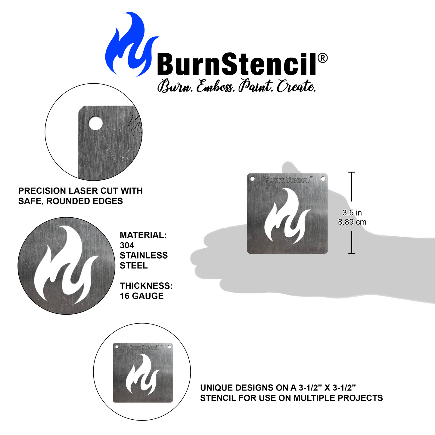 BurnStencil® - Cat (Mini)