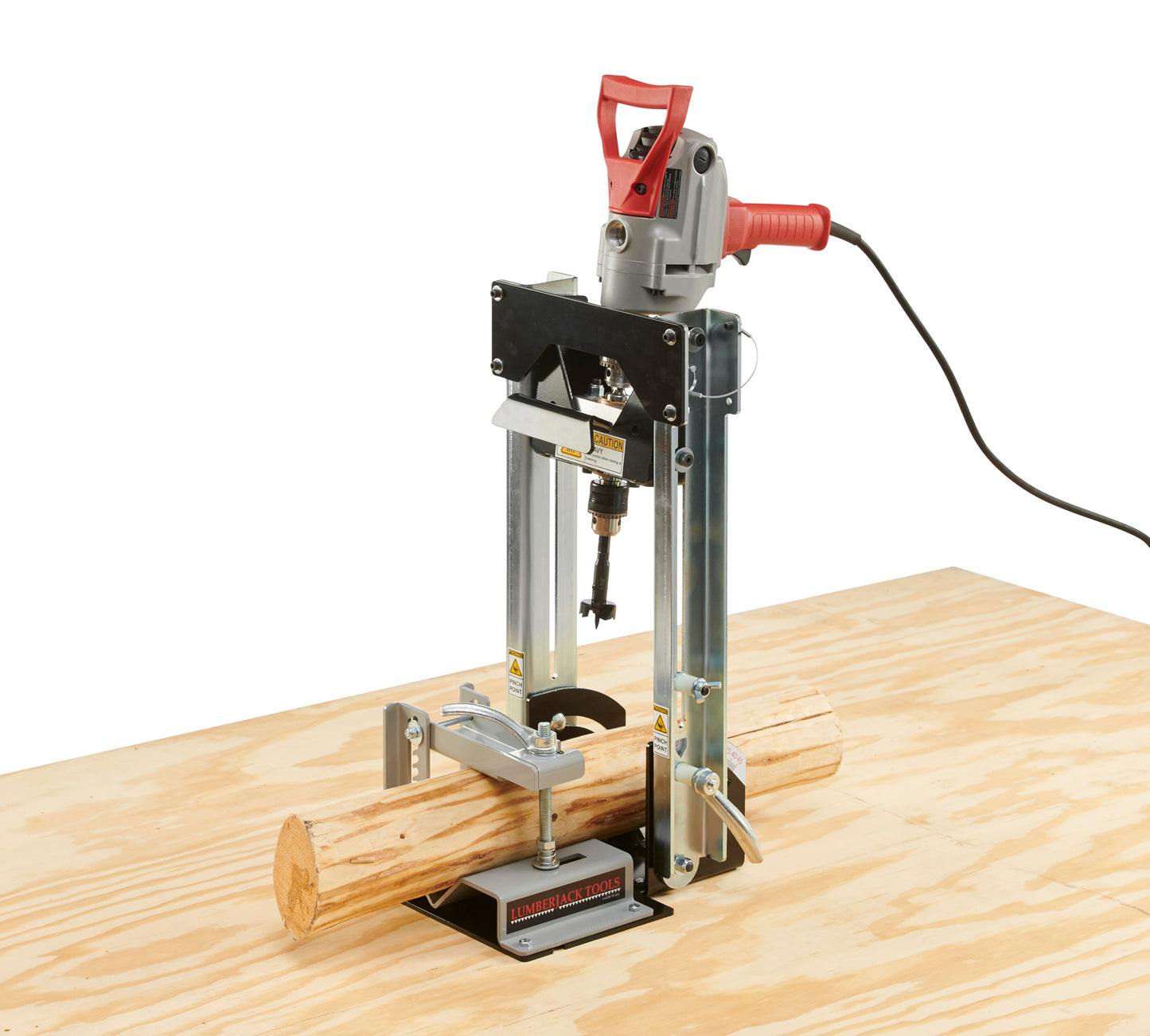 Drill Sergeant - Angle Driller for drilling mortise holes in logs. USA Made