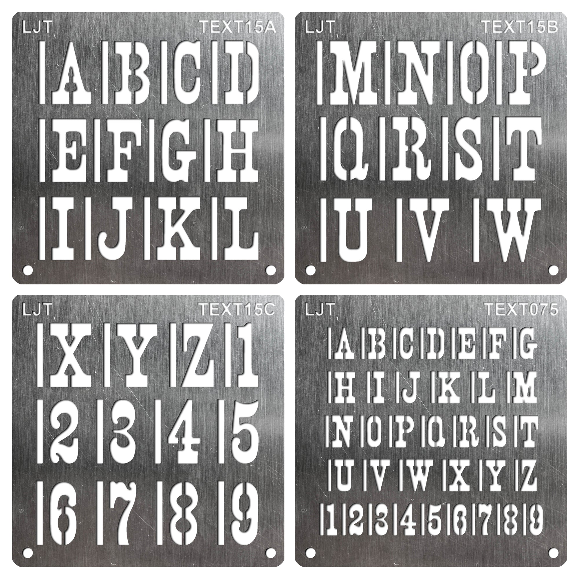 96 MUTCD Alphabet Kit Stencil — 1-800-Stencil