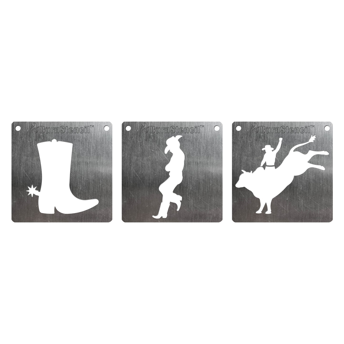 BurnStencil® - Cowboy 3 Pack