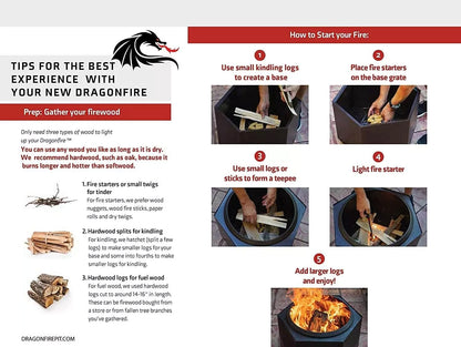 Dragonfire Smokeless Firepit Bundle