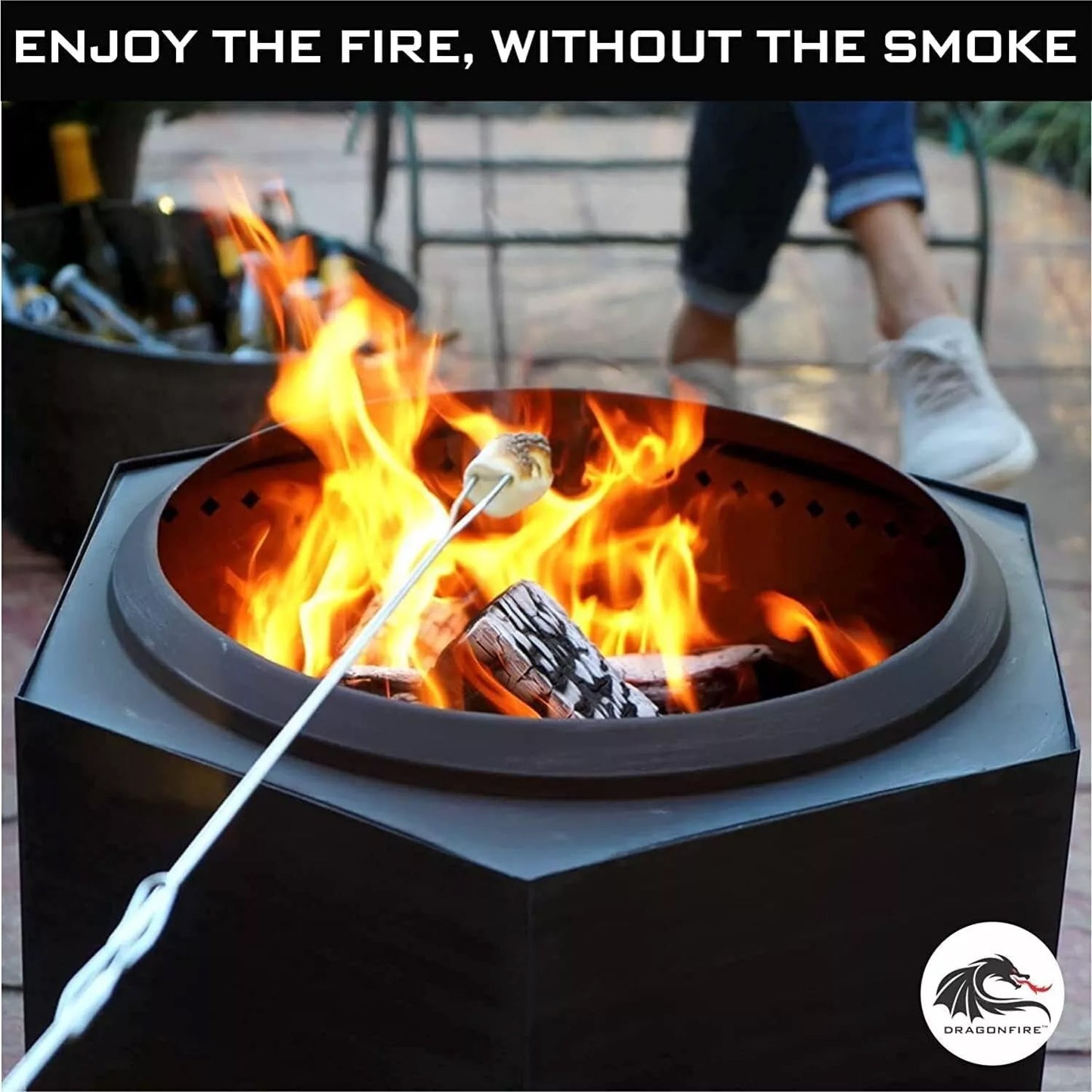 Dragonfire Smokeless Firepit Bundle