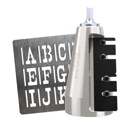 Gardener's Special XL - 35° Staking Tool + 1 1/2" Text BurnStencil®