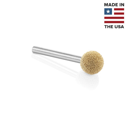 Kutzall Sphere Burr, 1/8'' Shaft, Head Diameter 3/8''