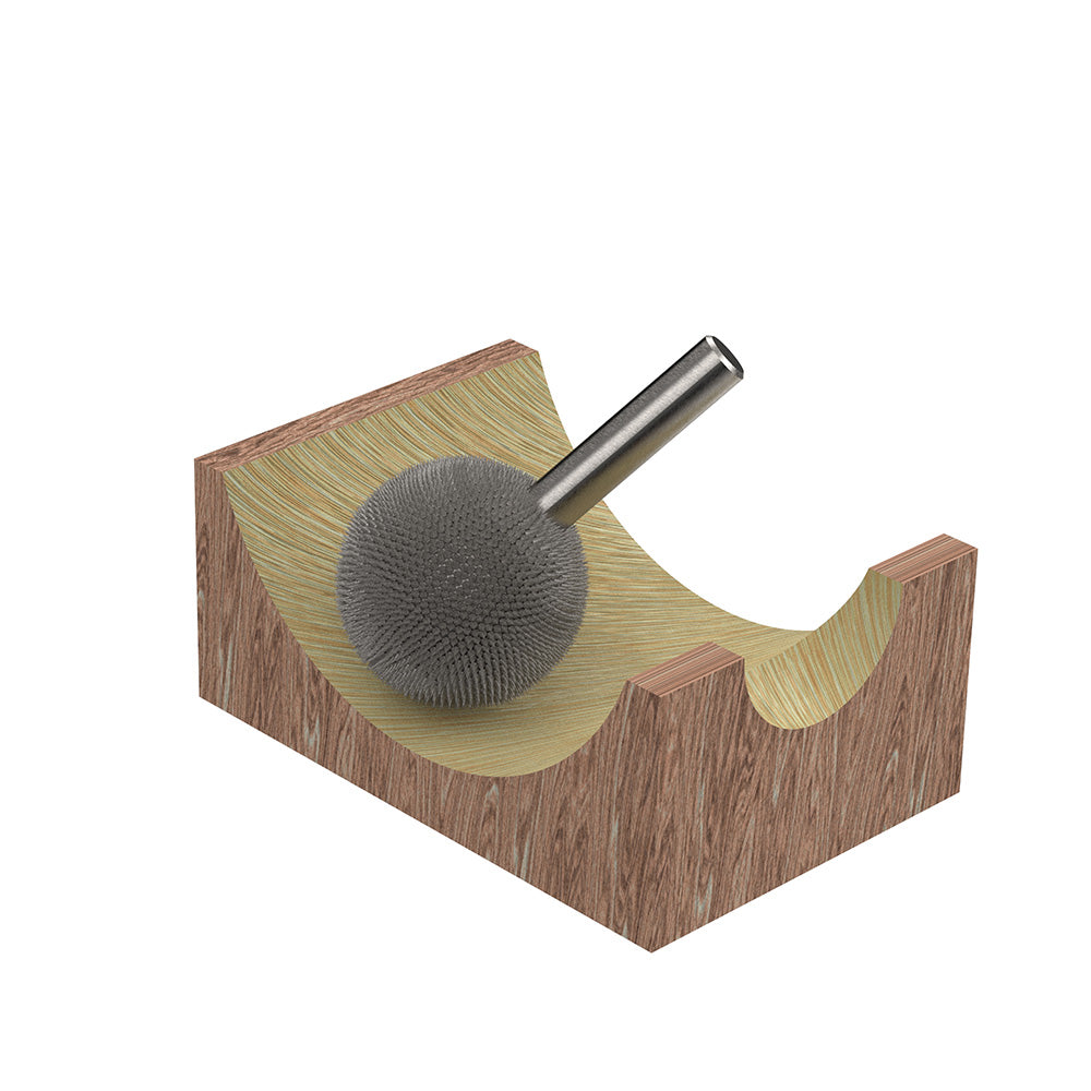 Kutzall Sphere Burr, 1/8'' Shaft, Head Diameter 3/8''