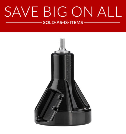 Black tool on a white background with promotional text.
Sold as-is Commercial Series 1-1/2" tenon cutter