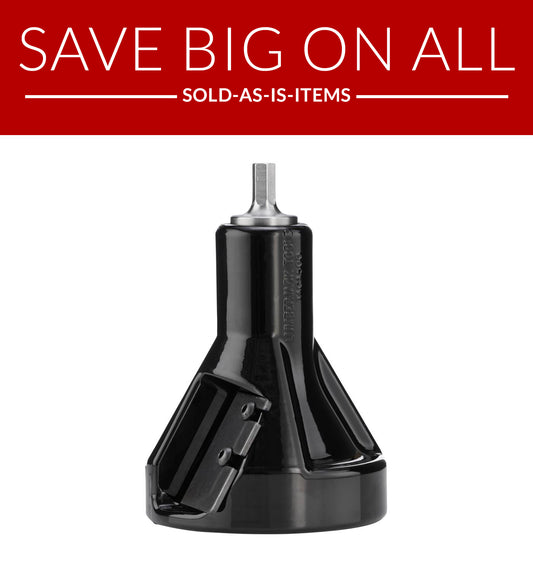 Black tool on a white background with promotional text.
Sold as-is Commercial Series 1-1/2" tenon cutter