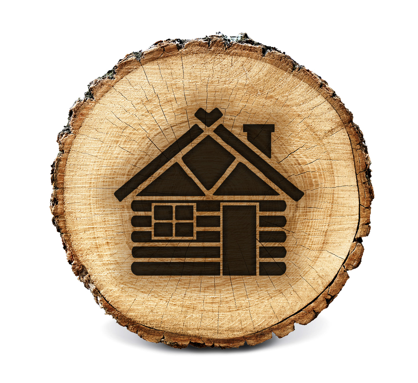 BurnStencil® - Log Cabin