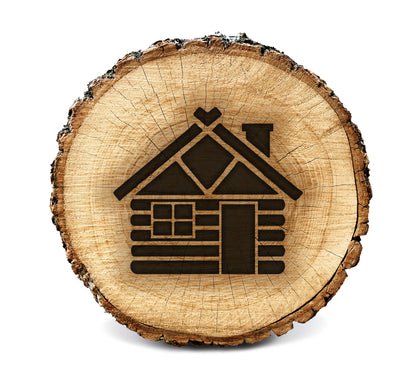 BurnStencil® - Log Cabin