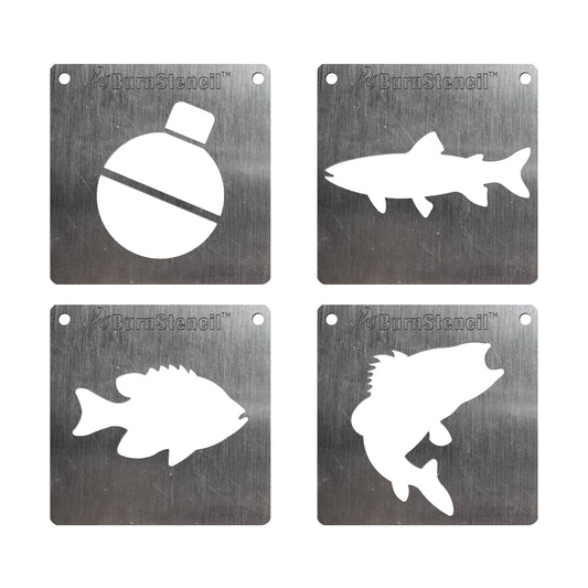 BurnStencil® Mini Fish 4 Pack