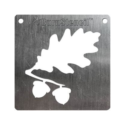 BurnStencil® - Oak Leaf with Acorns