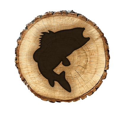 BurnStencil® - Fish (Bass)