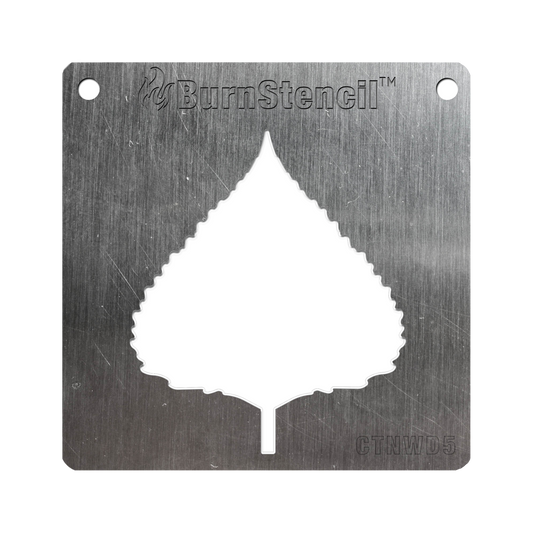 BurnStencil® - Leaf (Cottonwood)