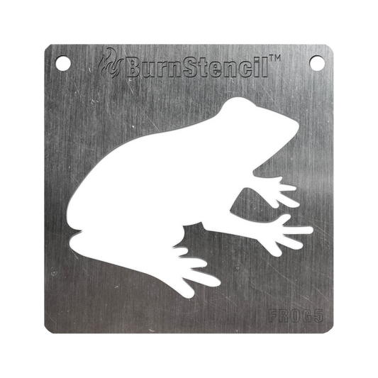 BurnStencil® - Frog (Side Profile)