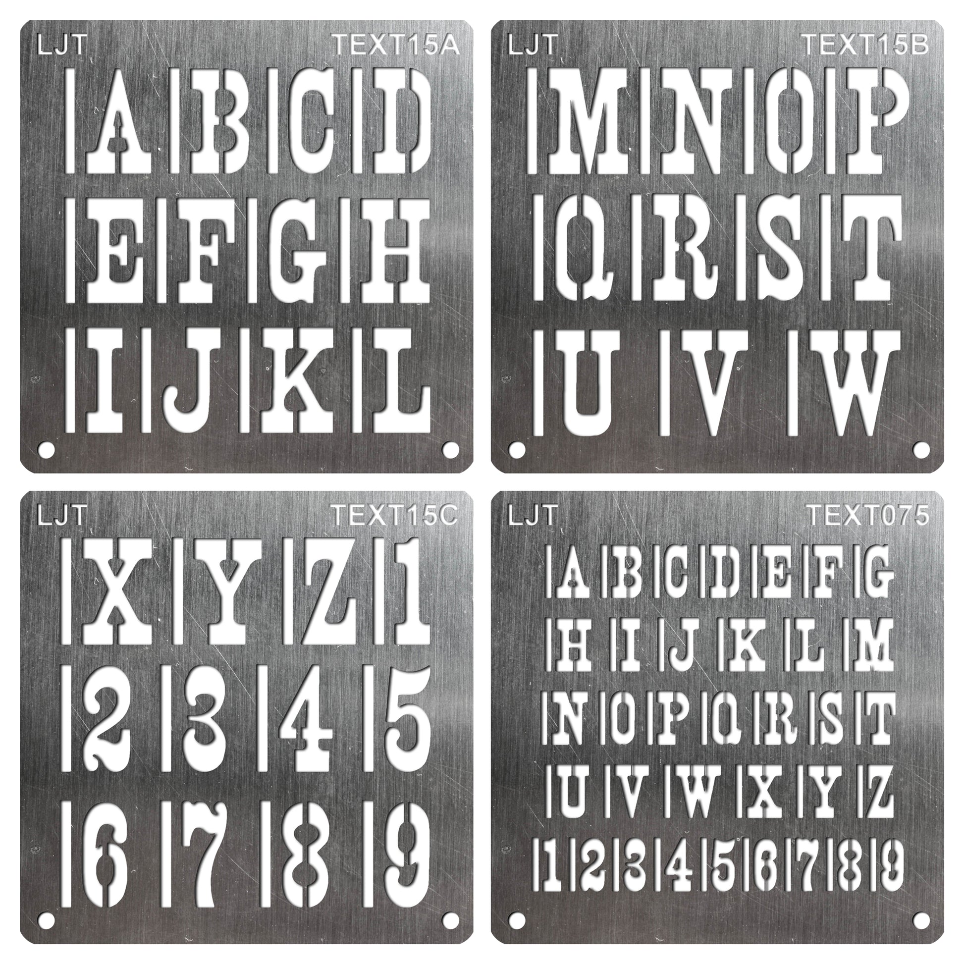 12 Alphabet Kit Stencil