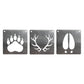 BurnStencil® - Tracks & Antlers 3 Pack