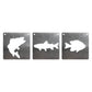 BurnStencil® - Freshwater Fish 3 Pack