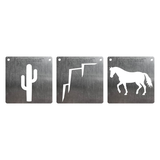 BurnStencil® - Way Out West 3 Pack