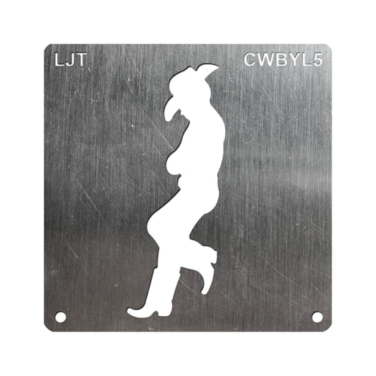 BurnStencil® - Cowboy Side Profile