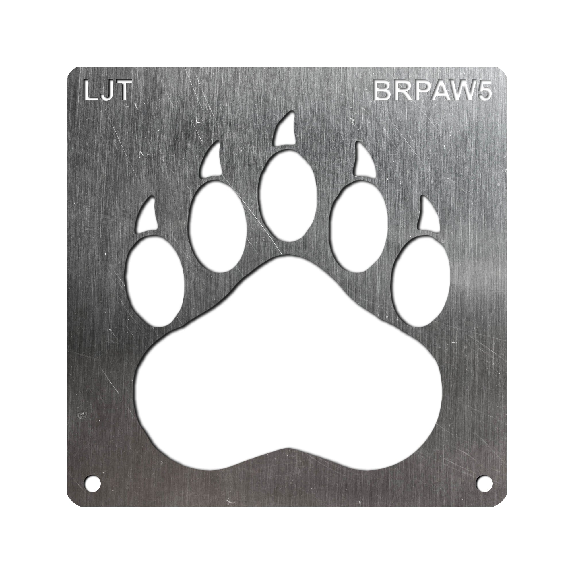 Lumberjack Tools® Wood Burning Stencil - Bear Paw Lumberjack Tools® Wood Burning Stencil - Bear Paw