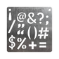 BurnStencil® - Large Text Symbols
