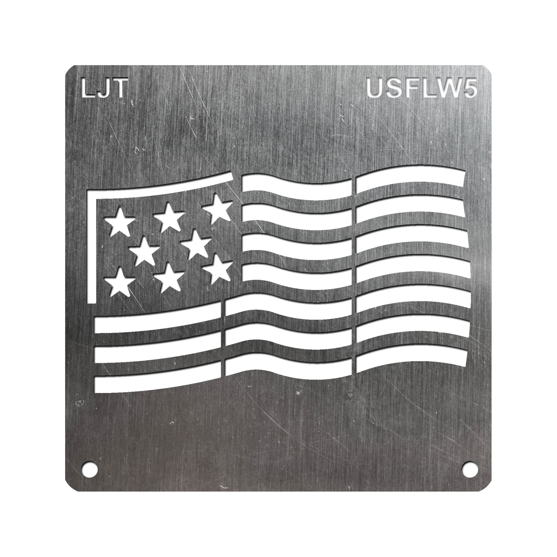  Waving American Flag Stencil - Cool Stencils