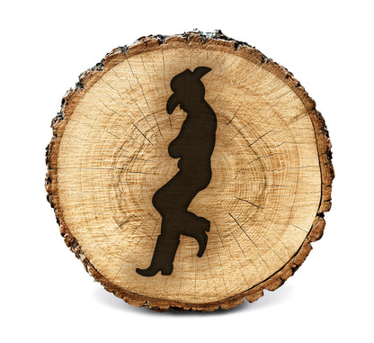 BurnStencil® - Cowboy Side Profile