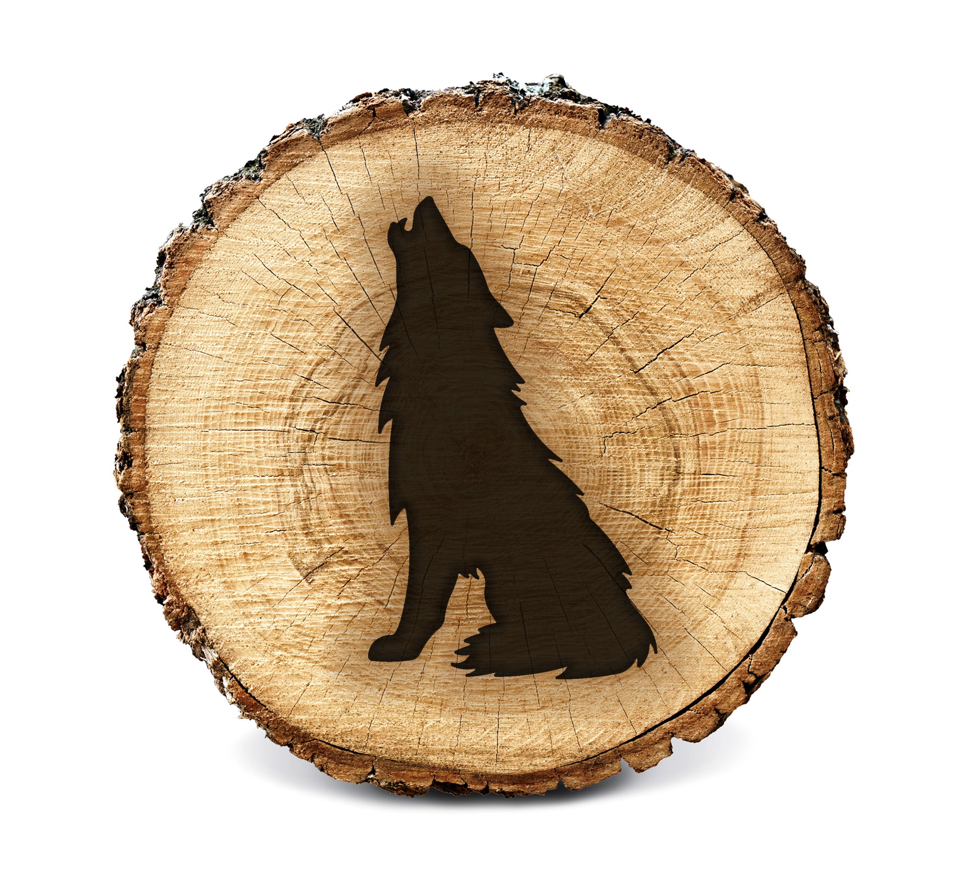 Wood Burning Stencil - Howling Wolf